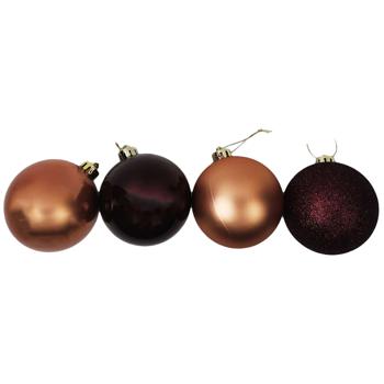 Actuel Terracotta/marsala Christmas Ball 6cm