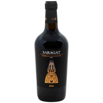 Вино Saragat Cannonau Di Sardegna красное сухое 13,5% 0,75л - купить, цены на WINETIME - фото 1