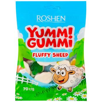 Желейні цукерки ROSHEN Yummi Gummi Fluffy Sheep / 70г АКЦІЯ - купить, цены на Торба - фото 1