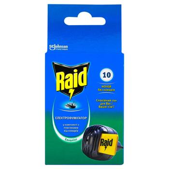 Raid Against Mosquitoes Electrofumigator With 10 Plates - buy, prices for - photo 1