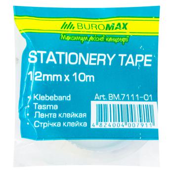 Скотч Buromax прозрачный 12мм x 10м - купить, цены на ЕКО Маркет - фото 1