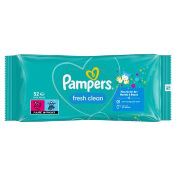 Салфетки влажные Pampers Fresh Clean детские 52шт - купить, цены на - фото 3