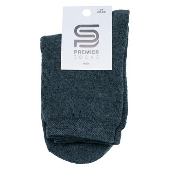 Premier Socks Econom Terry Classic Men's Socks s.25, 27, 29 Black/Grey/Blue - buy, prices for EKO Market - photo 1