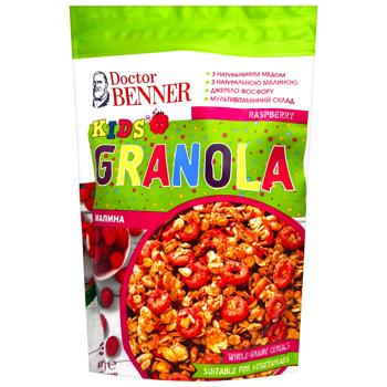 Гранола Doctor Benner Kids з малиною 300г - купити, ціни на Grono - фото 1