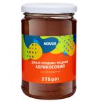 Джем Novus абрикосовий 375г