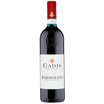 Вино Cadis Bardolino червоне сухе 11,5% 0,75л - купити, ціни на AlcoHub - фото 1