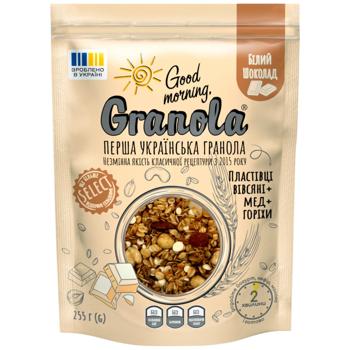 Good Morning Granola White Chocolate Granola 255g - buy, prices for MegaMarket - photo 1