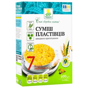 Пластівці суміш Терра 7 зернових 600г - купити, ціни на Cупермаркет "Харків" - фото 3