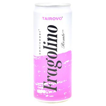 Tairovo Fragolino Sparkling Pink Wine drink 6-6.9% 0.33l - buy, prices for METRO - photo 1