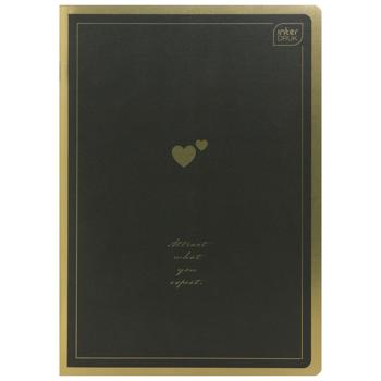 Interdruk Metallic Satin Gold Checkered Notebook A5 60 sheets in Assortment - buy, prices for - photo 3