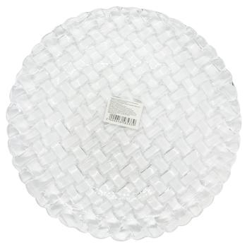 Тарелка Хрусталь прозрачная 25,9*20*2,5см - купить, цены на Таврия В - фото 1