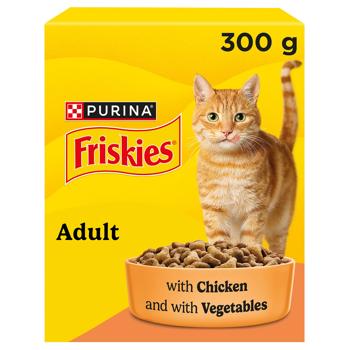 Friskies Dry Feed with Chicken and Vegetables for Adult Cats 300g - buy, prices for COSMOS - photo 2
