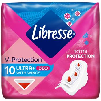 Прокладки гигиенические Libresse Ultra Normal Soft Deo 10шт - купить, цены на КОСМОС - фото 1