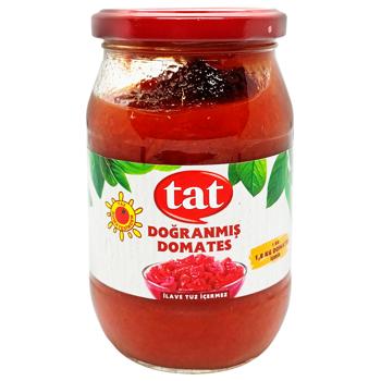 Томати Tat нарізані кубиками 340г - купити, ціни на КОСМОС - фото 1