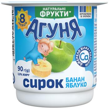 Сирок Агуня Банан-яблуко 3,9% 90г - купити, ціни на КОСМОС - фото 3