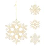 Подвеска Koopman Снежинка 12см в ассортименте
