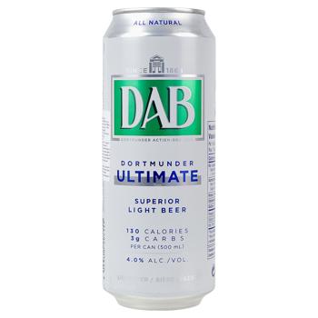 DAB Ultimate Light Beer 4% 0.5l