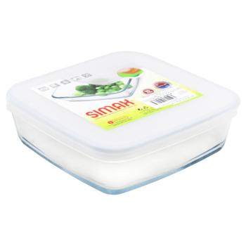 Simax square capacity with cover 180Х180Х55mm - buy, prices for Za Raz - photo 2