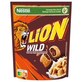 Сніданок сухий LION® Wild Crush подушечки з карамеллю 350г