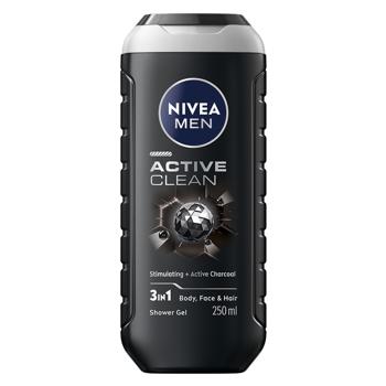 Гель для душа Nivea Men Активное очищение 250мл - купить, цены на Чудо Маркет - фото 1