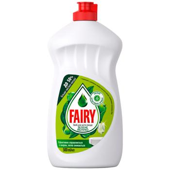 Засіб для миття посуду Fairy Зелене яблуко 500мл - купити, ціни на Чудо Маркет - фото 1
