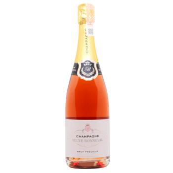 Шампанское Veuve Bonneval Rose розовое брют 12,5% 0,75л - купить, цены на - фото 1