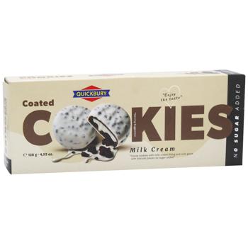 Печенье Quickbury с белой глазурью и молочным кремом 128г - купить, цены на - фото 3