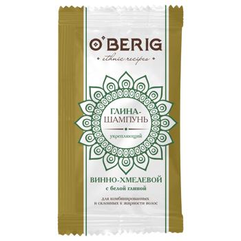 O'Berig Wine and Hops with White Clay Firming Clay-shampoo 15ml - buy, prices for NOVUS - photo 1