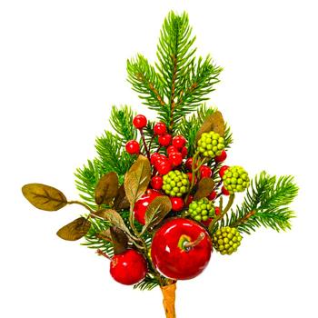 Apples and Berries Decorative Branch 10x8x26cm