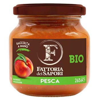 Джем Fattoria dei Sapori персиковый органический 265г - купить, цены на КОСМОС - фото 1