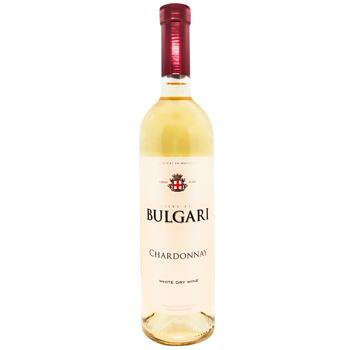 Вино Bulgari Chardonnay белое сухое 12% 0,75л