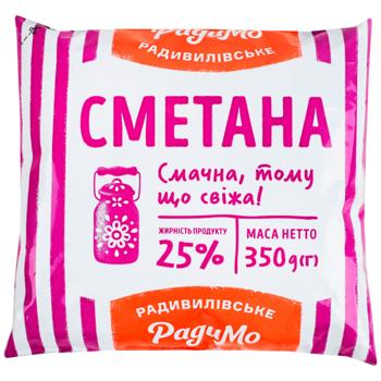 Сметана РадиМо 25% 350г