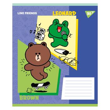 Yes Line Friends Funny Diagonal Line Notebook А5 12 sheets - buy, prices for NOVUS - photo 4