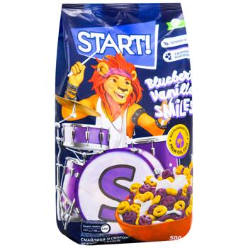 Start Smileys Blueberry and Vanilla Dry Breakfast 500g - buy, prices for MegaMarket - photo 1