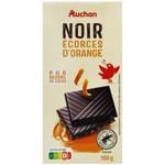 Auchan Dark Chocolate with Orange Zest 100g
