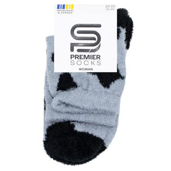 Носки Premier Socks женские из пушистой пряжи принтованные р.23-25 - купить, цены на ЕКО Маркет - фото 3