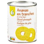 Ананас Auchan ломтики в легком сиропе 340г