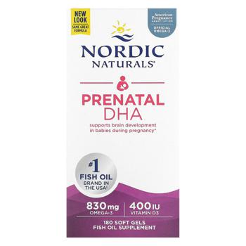 Nordic Naturals Prenatal DHA Fish Oil 500mg 180 softgels - buy, prices for Biotus - photo 2