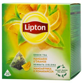 Lipton Mandarin and Orange Green Tea 1.8g*20pcs - buy, prices for Vostorg - photo 1