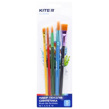 Набор кистей Kite Classic синтетические 5шт - купить, цены на За Раз - фото 1