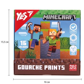 Фарби гуашеві Yes Minecraft 20мл*16 кольорів - купити, ціни на NOVUS - фото 2