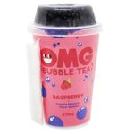 Чай холодний квітковий OMG Bubble Tea малина з кульками чорниці 270мл