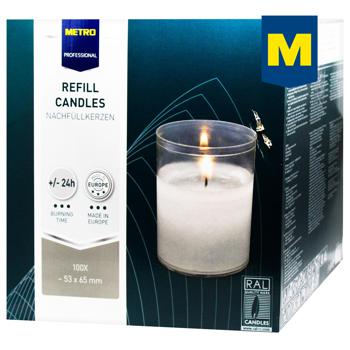 Свічка Metro Professional Refill 53x65мм 100шт - купити, ціни на  - фото 1
