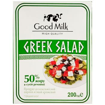 Продукт молоковмісний сирний Good Milk Грецький салат м’який кремовий 50% 200г - купити, ціни на - фото 2