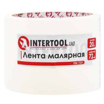 Лента Intertool малярная 72мм 20м белая - купить, цены на ULTRAMARKET - фото 1