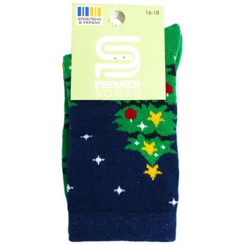 Premier Socks Christmas Tree Green Kid's High Socks s.16-18 - buy, prices for COSMOS - photo 1