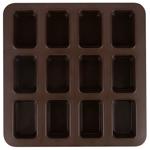Lessner Chef Choco Square Silicone Cupcake Baking Dish 12pcs 25х25х3cm
