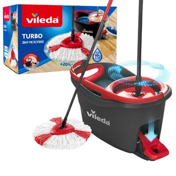 Комплект для уборки Vileda Easywring Clean Turbo серо-красный - купить, цены на NOVUS - фото 4