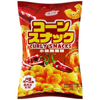 Снек кукурузный Yuki & Love со вкусом мексиканского чили 55г