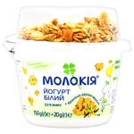 Йогурт Молокія Груша-ваниль белый + гранола 2,5% 170г